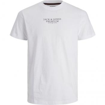Camiseta Hombre Jack & Jones Modelo Bluarchie Manga Corta Cuello Redondo Color Blanco