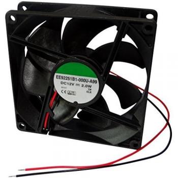 AERZETIX: Ventilador para PC Ordenador de sobremesa 12V 92x92x25mm 87,55m3/h 34dBA 3000rpm 28AWG