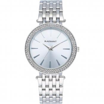 Reloj Radiant Bianca RA626201 de mujer con elegante correa plateada y caja de acero inoxidable