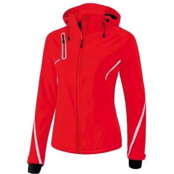 Erima Women's Softshell Function Jacket - Red/White, Size 44