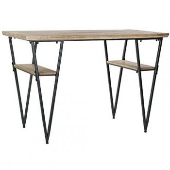 Escritorio DKD Home Decor Negro Metal Abeto
