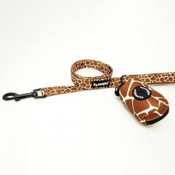 Porta Bolsas Higiénicas de Neopreno Giraffe - Uso Fácil y Práctico - A Juego con Arnés, Collar y Correa