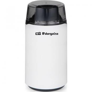 Orbegozo MO 3200 - Molinillo de café, cuchilla de acero inoxidable, interruptor ON/OFF, tapa con pulsador de seguridad, 200 W