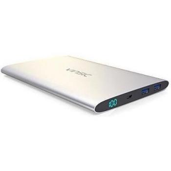 Batería Externa,Vinsic® Cargadores portátiles 20000mAh, Cargador Móvil Portátil carga para iPhone 5/5S/6/6S/Plus, Dos Salidas USB 5V 2.1A / 1A baterias externas para iPad, Samsung Galaxy, y Tecnología Power QI mas