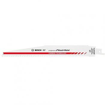 Bosch Professional S 1156 XHM Progressor for Wood and Metal Hoja de Sierra Sable, Accesorios para Madera y Metal, 225 x 25 x 1.25 mm