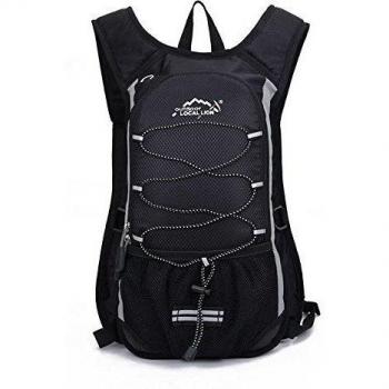 Minetom Ultra Ligero 12L Mochilas Impermeable Viaje Morral Deporte Sport Multifunción Bolsa Plegable Trekking Viajes Negro Version A