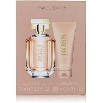 Cofre de Regalo Hugo Boss The Scent For Her: Eau De Parfum Spray 100ml + Loción Corporal Perfumeada 100ml