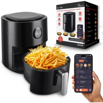 Freidora de Aire Extralink Smart Life AIR 4L, Control Remoto desde la App, Pantalla Táctil LED, Temporizador, Control de Temperatura de 80-200 Grados, Ahorro de Energía,