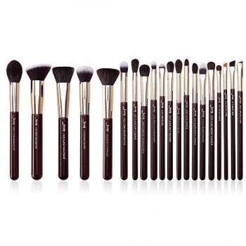 Set de Brochas de Maquillaje Profesional Jessup - 20 Piezas con Base Etiquetada - Zinfandel T281
