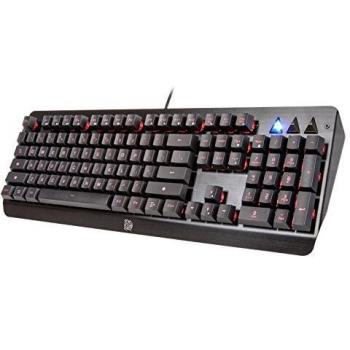 Teclado Gaming Retroiluminado USB Tt eSPORTS Challenger Edge Membrana Negro (Layout Alemán)