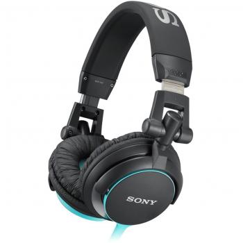 Sony MDRV55L - Auriculares de diadema cerrados, negro y azul
