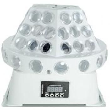 Proyector 8 LED RGBW con Efectos Giratorios DMX 30-40W para Discoteca