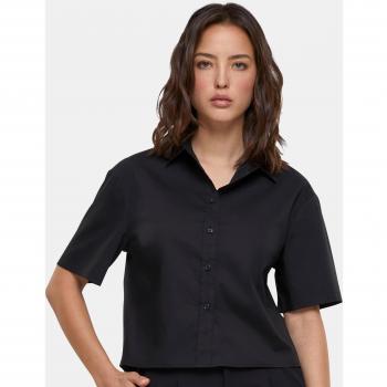 Urban Classics Women's Black Oversized Short-Sleeve Shirt (XS-3XL)