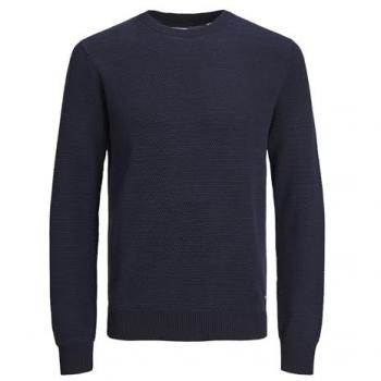 Jack & Jones Globe Knit Crew Neck Sweater Mood Indigo Regular Fit XL