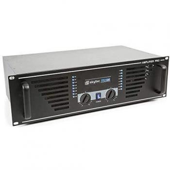 Skytec SKY-1000B Amplificador de sonido 2x 500W max. Negro