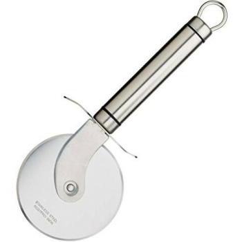 Kitchencraft Profesional Cortador de Pizza Rueda con Mango Suave, 23.5cm (9.5), Color Gris