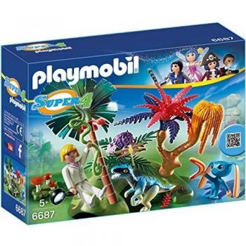 PLAYMOBIL - Isla perdida con Alien y Raptor, playset