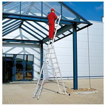 Escalera Aluminio Industrial Pronor 3 Tramos.10+10+10 Peldaños
