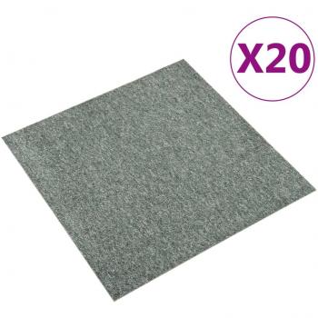 Alfombra cuadrada 20 piezas 5 m² 50x50 cm Verde