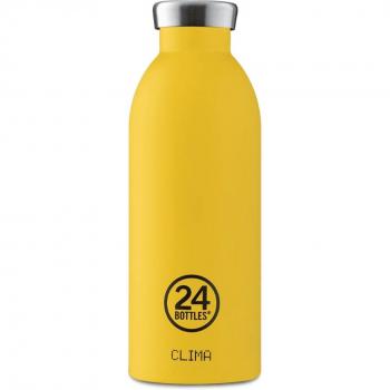 Botella Termo 24Bottles Clima 500ml Acero Inoxidable Color Amarillo Taxi