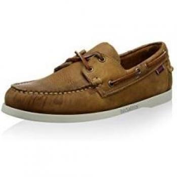 Sebago Docksides Crazy Horse Men's Boat Shoes, Tan, Size 43.5 EU