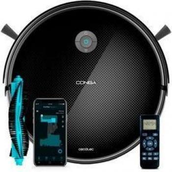 Robot aspirador Cecotec Conga Connected Gyro 2100Pa 3 en 1 WiFi negro