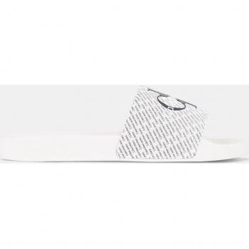 Chanclas Slide Aop blanco Calvin Klein - Sandalias de hombre con diseño estampado