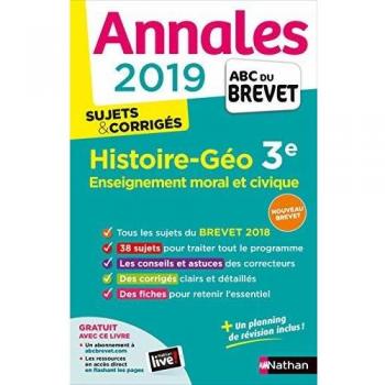 Histoire-Géographie, Enseignement moral et civique 3e : Sujets & corrigés