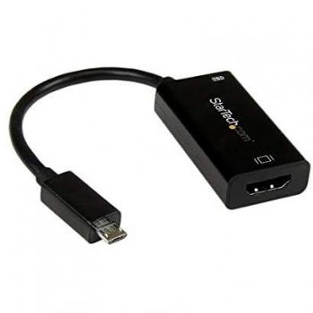 StarTech SLMPT2HD - Adaptador HDMI a DP, negro
