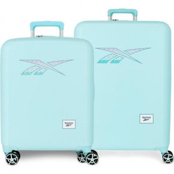 Juego de maletas Reebok Ann turquesa 55-70 cm con capacidad de 88L