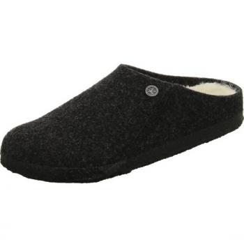 Pantuflas Birkenstock Zermatt Shearling Estrecho gris oscuro - Talla 40