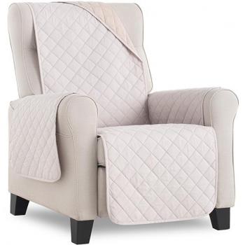 Cubre Sofá Reversible Marfil 1 Plaza Belmarti 55 cm
