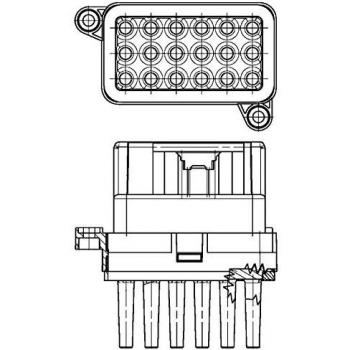 Regulador de Ventilador Habitáculo MAHLE ORIGINAL ABR 95 000P