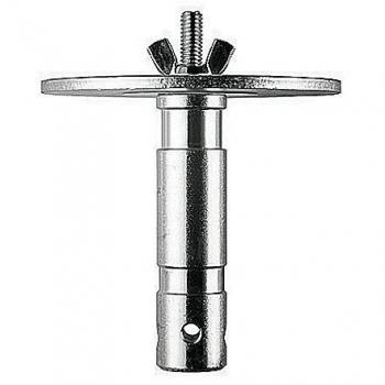 Manfrotto 163-10 - Accesorio para trípode, Plata, 0.75 kg, 145 mm, Zinc de Acero, con Tornillo M10