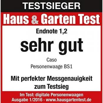 Caso Germany Báscula Bs1, Cristal, midd