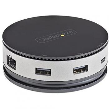 StarTech.com USB C Multiport Adapter - 10Gbps USB Type-C Mini Dock - 4K HDMI or DP, VGA, 75W Power Delivery Passthrough Charging, 3-Port USB Hub, Gigabit Ethernet (GbE