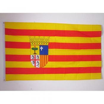 AZ FLAG Bandera de ARAGÓN 150x90cm - Bandera ARAGONESA 90 x 150 cm