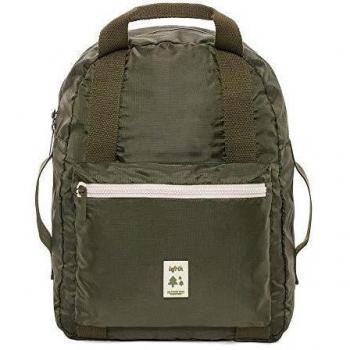 Mochila Plegable Lefrik Verde Oliva-Crudo