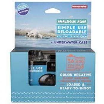 Lomography Simple Use Reloadable Camera + Underwater Case - Color Negative 400 36 Exp