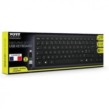 Teclado Ejecutivo Pro USB-A y USB-C - 109 Teclas Francés Negro