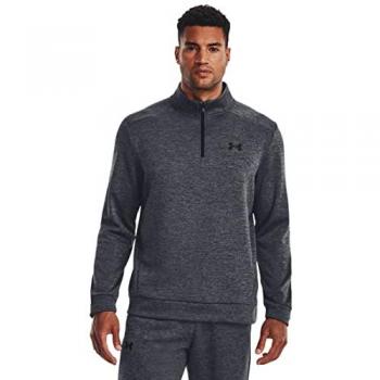 Under Armour Sudadera con Media Cremallera Armour Fleece para Hombre, Forro Polar de 1/4 Cremallera, Color Gris, Talla XS / Regular