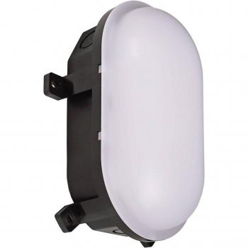 Lámpara LED resistente a la humedad Sotano, negra, con interruptor DIP, 4.5/7.5 W, 3000/4000 K