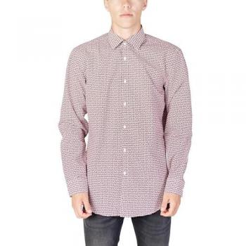 Hugo Men's Casual Slim Fit Shirt with Allover Print, Size 39