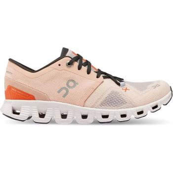 On Cloud X 3 Women's Running Sneakers - Rose Sand