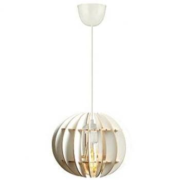 Lámpara de techo esfera diseño MDF blanco colección Covadonga 20x20x60 E27 Max 45-60
