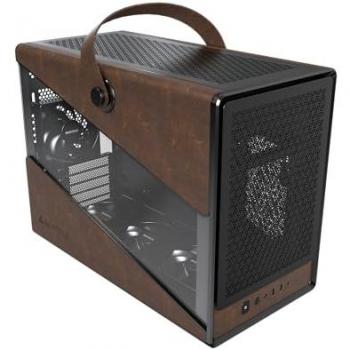 Caja Micro-ATX Montech Heritage Pro Negra con Ventana, USB-C, Soporte para GPU RTX 40 y 4 Ventiladores de 120mm