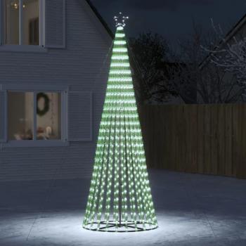 Árbol de Navidad cono de luz 688 LEDs blanco frío 300 cm Vidaxl
