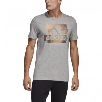adidas Mh Bos Foil T T-Shirt, Hombre, Medium Grey Heather, XS