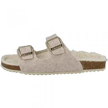 Pantuflas blancas para mujer Geox Brionia - Cómodas y transpirables