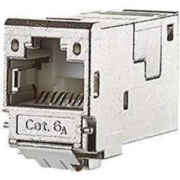 METZ CONNECT 130910-I RJ-45 Grey E-DAT module Cat.6A 8 socket T568A